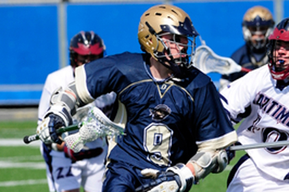 Bickley Nets Hat Trick And Assist, Linn Adds Three Points As Men's Lacrosse Drops 10-9 Admiral's Cup Decision To Maine Maritime