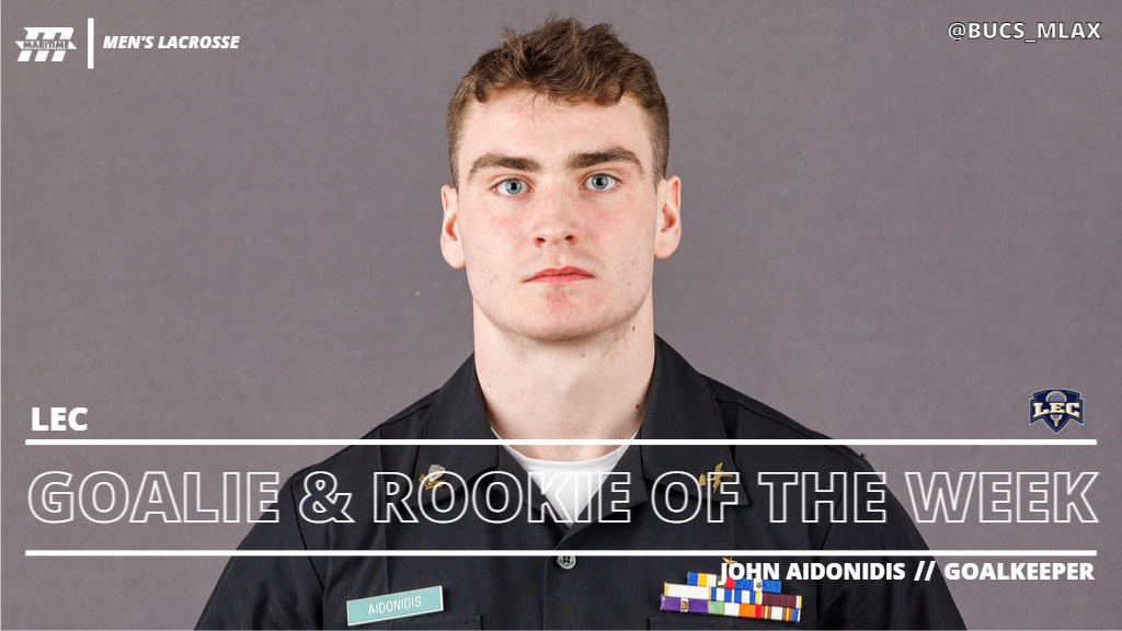 Aidonidis Named LEC Goalkeeper and Rookie of the Week