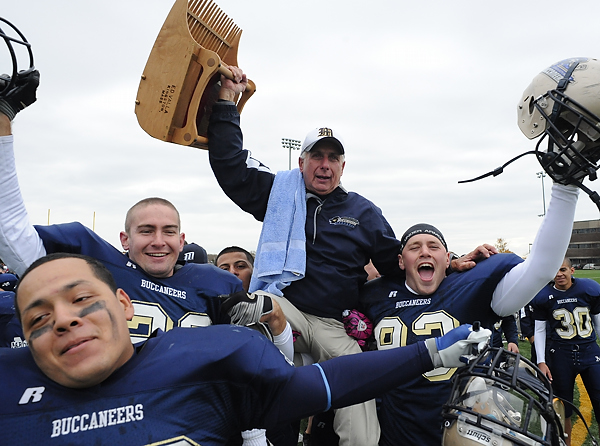 THE SCOOP IS BACK IN BUZZARDS BAY!!--Harrington MVP White Rushes For Career-Best 151 Yards And Two Touchdowns As Football Earns First Cranberry Bowl Victory In 14 Years With 23-7 Triumph Over Bridgewater State