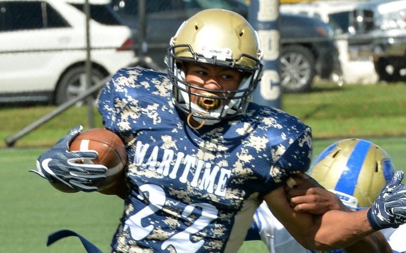 Cape Cod Times:  "Phillips Earns Gold Helmet With Massachusetts Maritime"