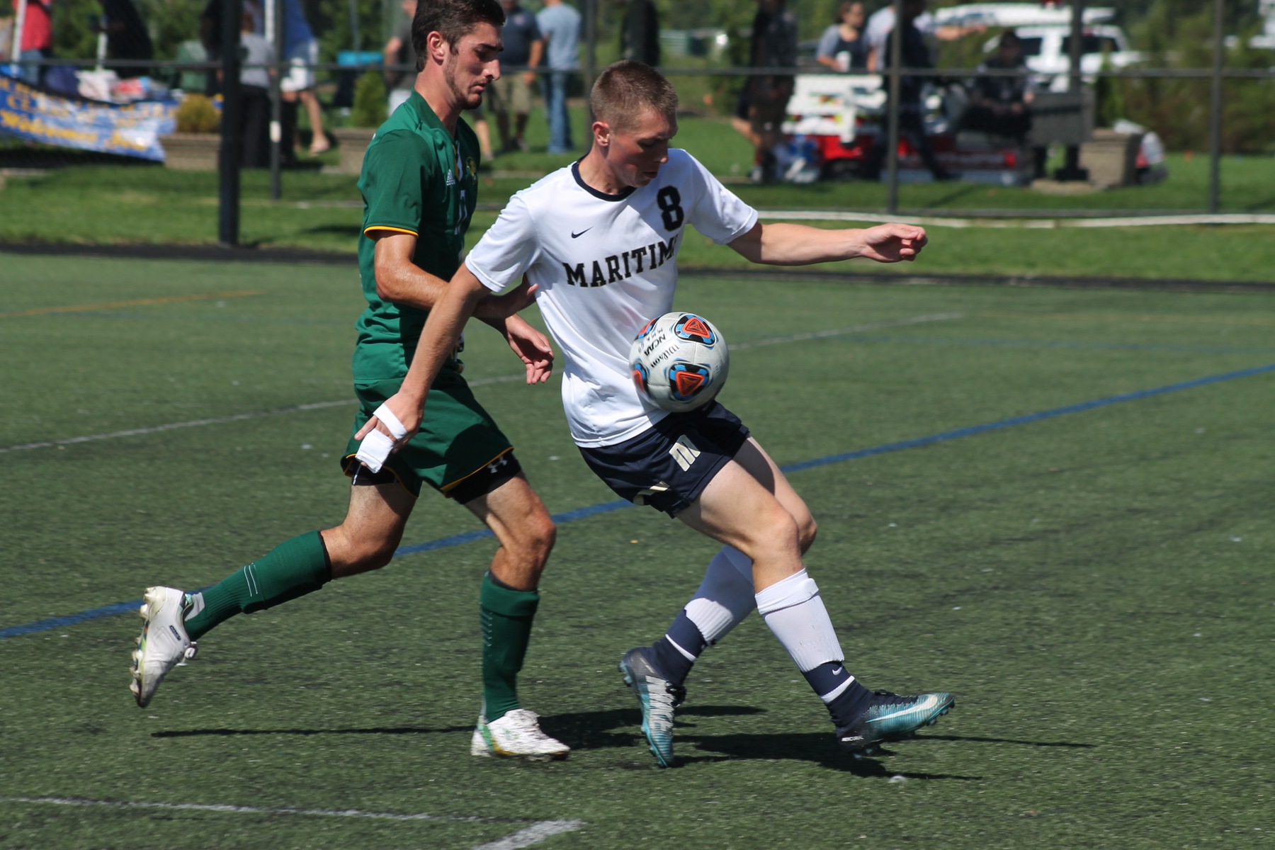 AJ Bubencik with the ball for the Bucs