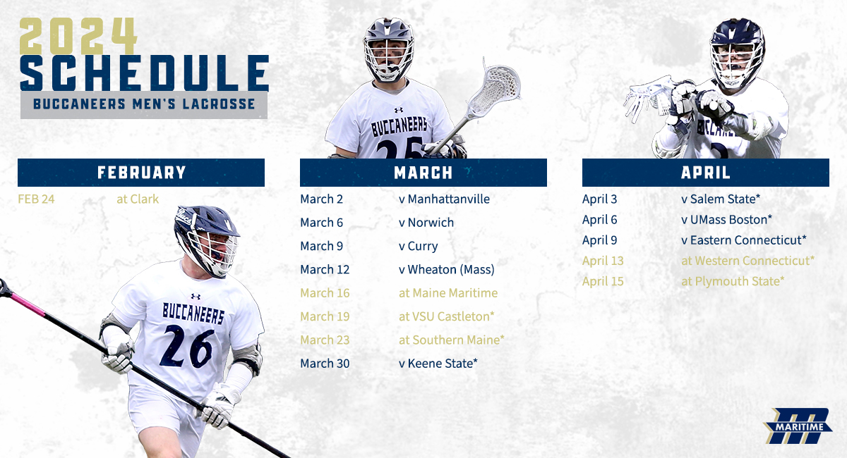 2024 Buccaneers Men's Lacrosse Schedule Release