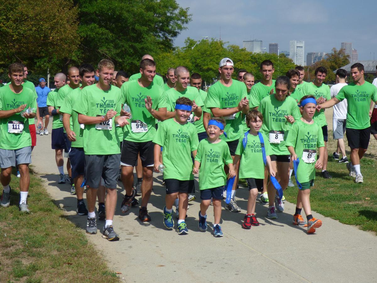 Men's Soccer Out In Full Force For "Team Thomas" At 2015 MitoAction Walk