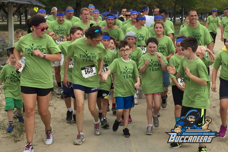 Men's soccer joins the Schmid and Thomas' friends at the MitoAction 5K &copy; Abby Schmid