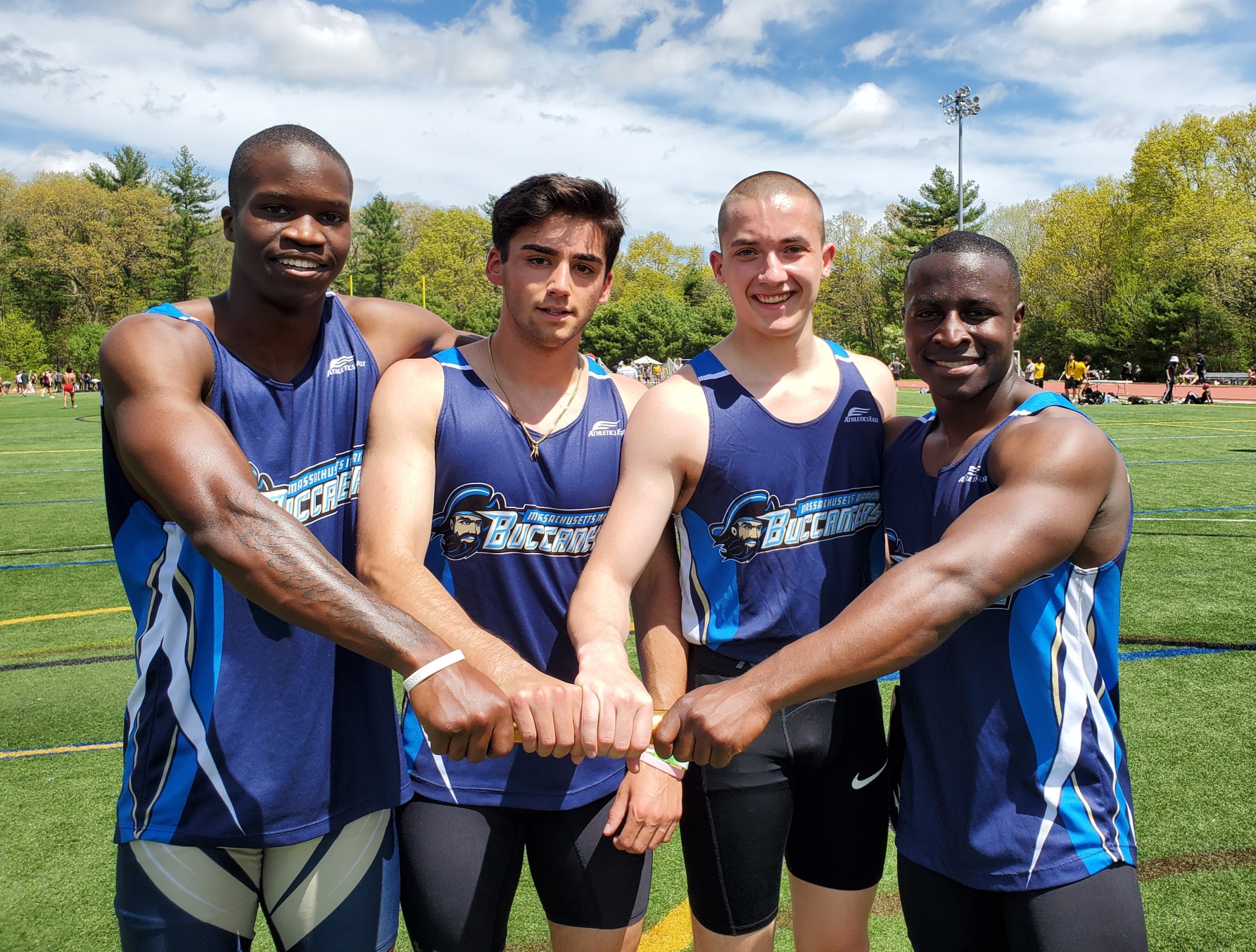 Men's 4x100 Meter Relay Team Set Record at Bryant