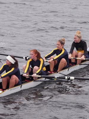 Crew Posts Solid Performances In Three Team Regatta Against UConn, UMass Lowell