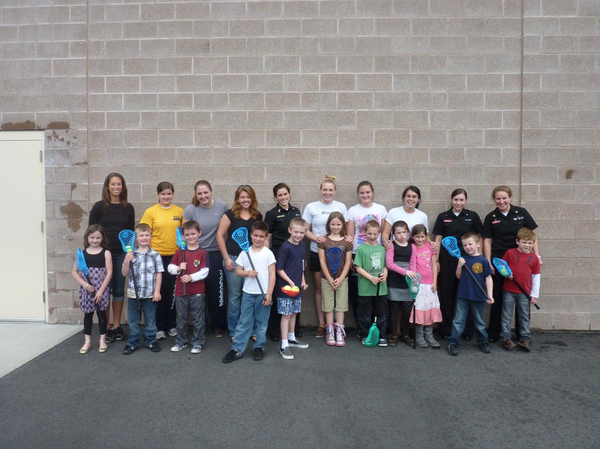 Women's Lacrosse Meets Bournedale Elementary School Pen Pals During Luncheon