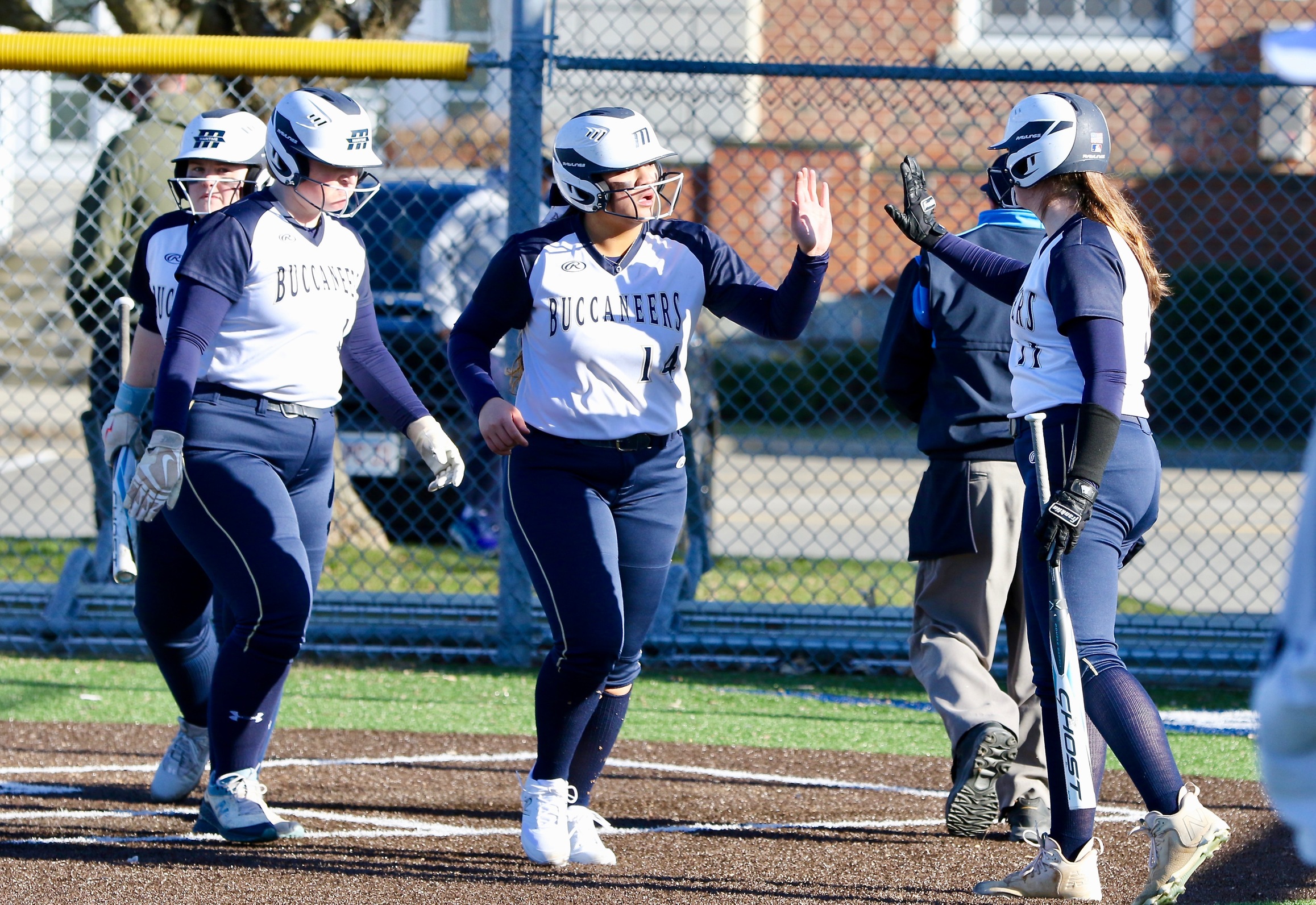 Softball Sweeps Bulldogs in Rainy Buzzards Bay