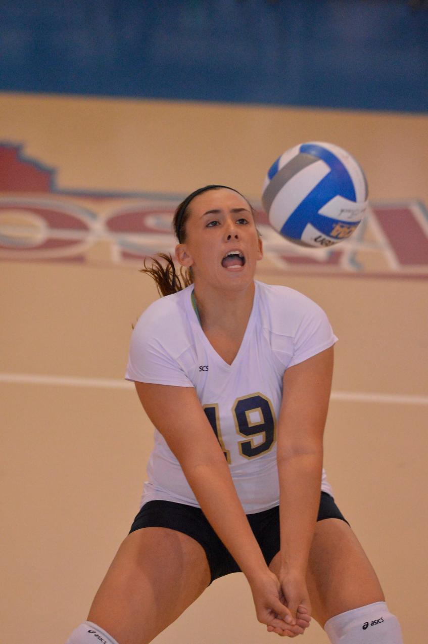 Burgess-Chrost, Calnan Each Register Seven Kills As Volleyball Drops Non-League Tri-Match Decision To Regis, Wentworth
